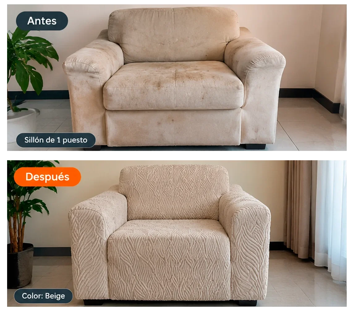Antes y después Sillón de 1 puesto